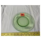 Green Depression Plate