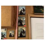 3 Vintage Silouette Courting Convex Paintings