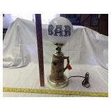 Vintage German Beer Stein Bar Globe Table Lamp