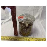 Vintage Cigar Jar with Wrappers