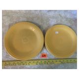 2 Fiesta Yellow Plates