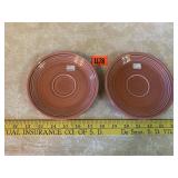 2 Fiesta Pink Saucers