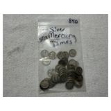 (50) Silver Mercury Dimes