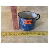 Blue Swirl Enamel Mug