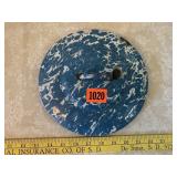 Blue Swirl Enamel Lid