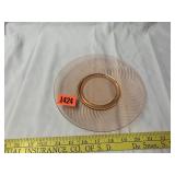 Pink Depression Serving Plate
