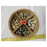 Lot of Assorted Thimbles, Some w/Advertising