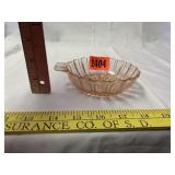 Pink Depression Handled Dish