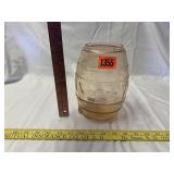 Vintage Mission Syrup Glass Barrel