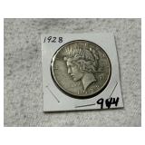 1928 Peace Dollar