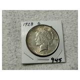 1928 S Peace Dollar