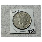 1923 D Peace Dollar