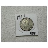 1917 Walking Liberty Half Dollar