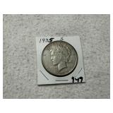 1925 S Peace Dollar