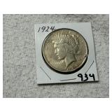 1924 Peace Dollar