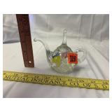 Vintage Glass Apple Paperweight