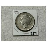 1921 Peace Dollar