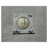 UNC 1963 Franklin Half Dollar