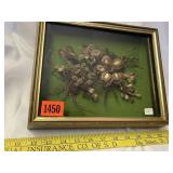 Vintage Mourning Hair Weaving Framed Art