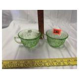 Green Depreeion Tea Cups