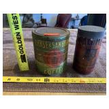 Vintage Coffee & Baking Powder Tins