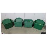 (4) Storage Totes w/ Lids