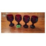 Amber Juice Glasses