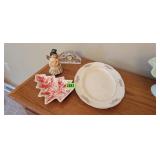Plate, Tree Platter, Angel, Clock