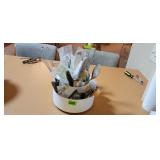Spinning Utensil Holder w/ Utensils