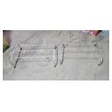(2) Metal Shoe Racks