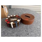 Set of Poker Chips in Case