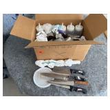 Kitchen Knives, Condiment Bottles, Etc.