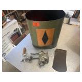 Meat Grinder, Trash Can, Axe Head