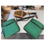 Vintage Stadium Chairs, Pump, Racket