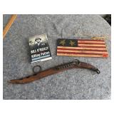 Horse Hame, Flag Decor, Bill O'Reilly Book