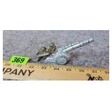 Antique Cast Cannon w/Soldiers