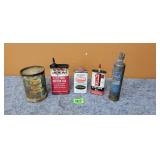 Assorted Oil Cans, Mighty Midget Extinquisher