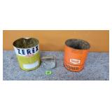 Vintage Paint Cans, Geneva Hand Fluter