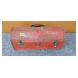 Metal Toolbox w/Tools, Tray
