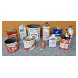 Assorted Vintage Tins & Cans