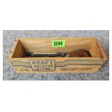 Kraft Cheese Box w/Drafting Instruments, Etc