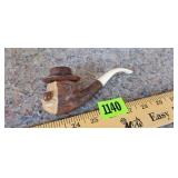 Carved Wood Tobacco Pipe