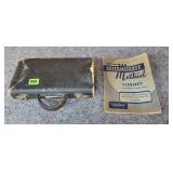 Vintage Wooden Clarinet & Book