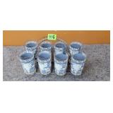 8 Hazel Atlas Tumbers w/Carry Rack