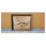 Vintage Copperama 3D Dolphin Copper Wall Art