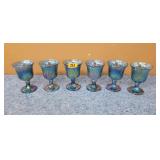 Carnival Glass Water Goblets (6)