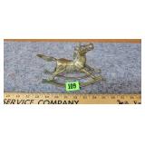 Brass Rocking Horse Miniature