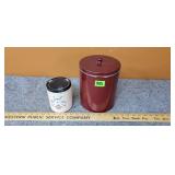 2 Tin Kitchen Canisters