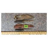 Vintage Knives with Belt Holders