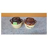 Pottery Bean Pots (2)